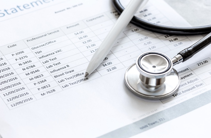 medical billing spreadsheet, stethoscope, pen, medical, billing, worksheet,